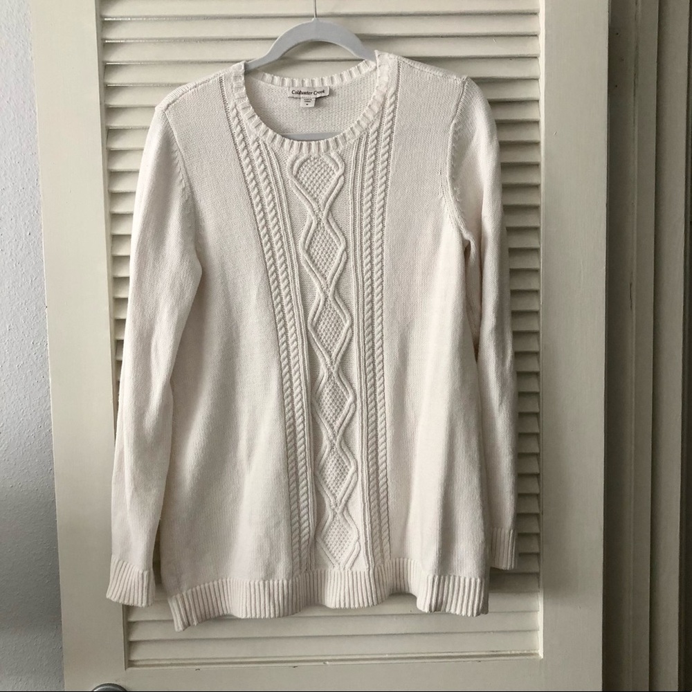 Coldwater Creek cream sweater